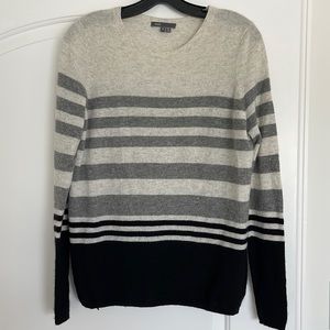 VINCE Cashmere Sweater with Stripes - Size Small